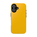 Solid Yellow Tough Phone Case — Durable Shockproof iPhone Cover