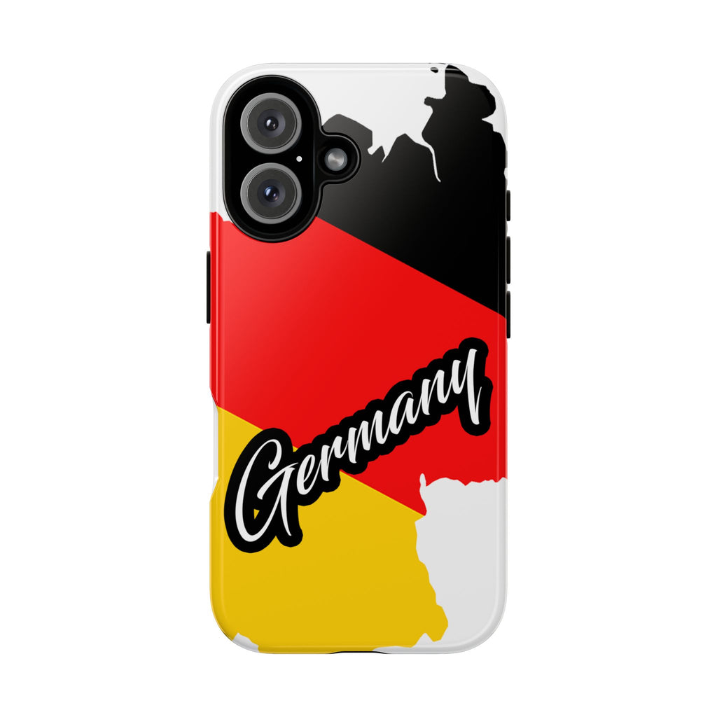Germany Flag Phone Case — "Germany" Script Protective Tough Case