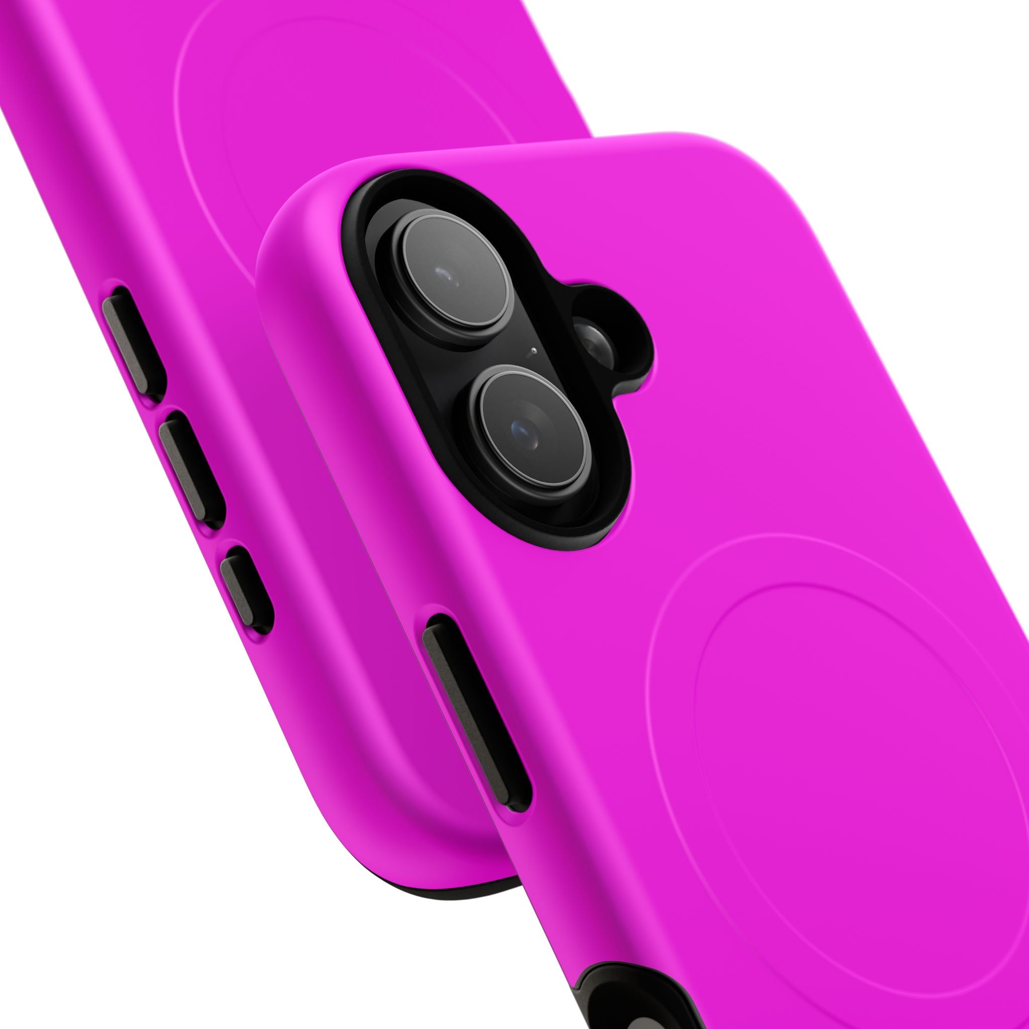 MagSafe Tough Phone Case — Bright Pink Magnetic Protective Cover