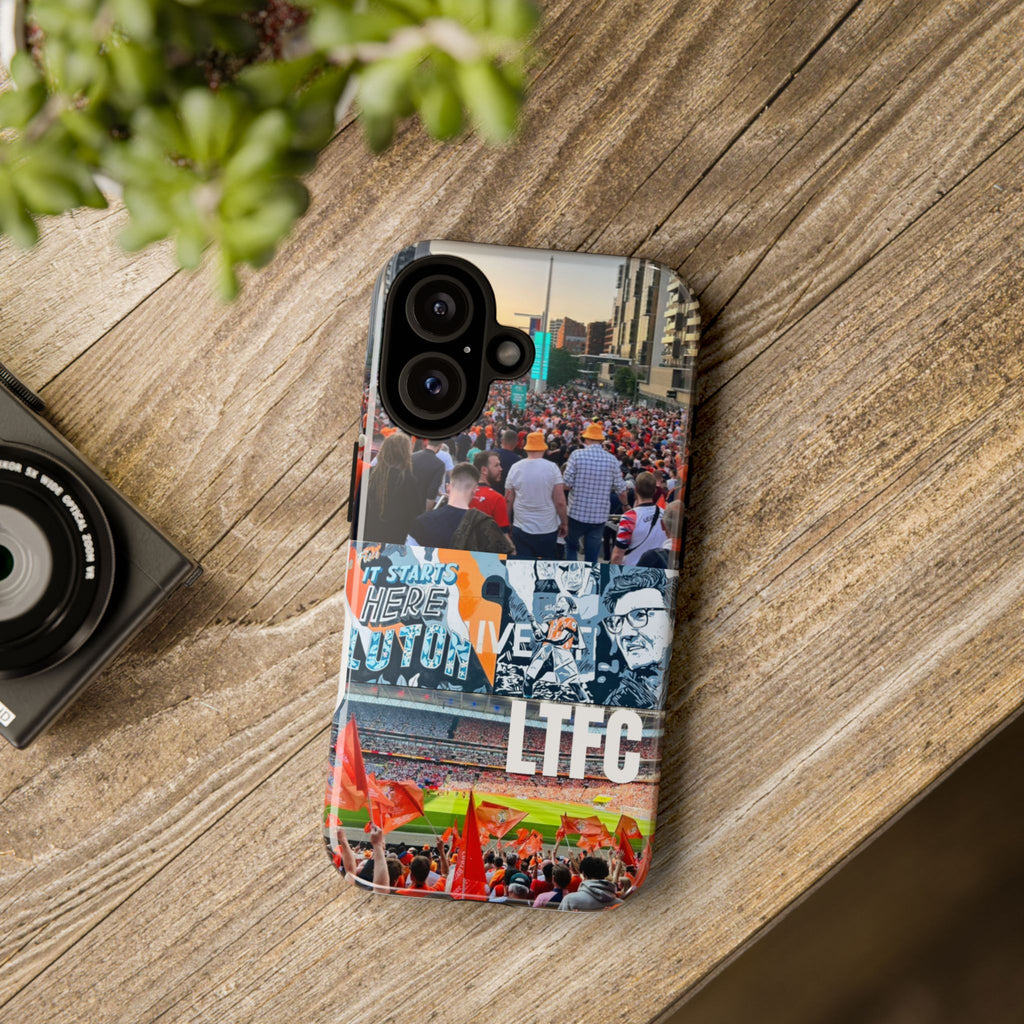 Phone Case — Soccer Fan Collage (LTFC Stadium, Crowd, 'It Starts Here')