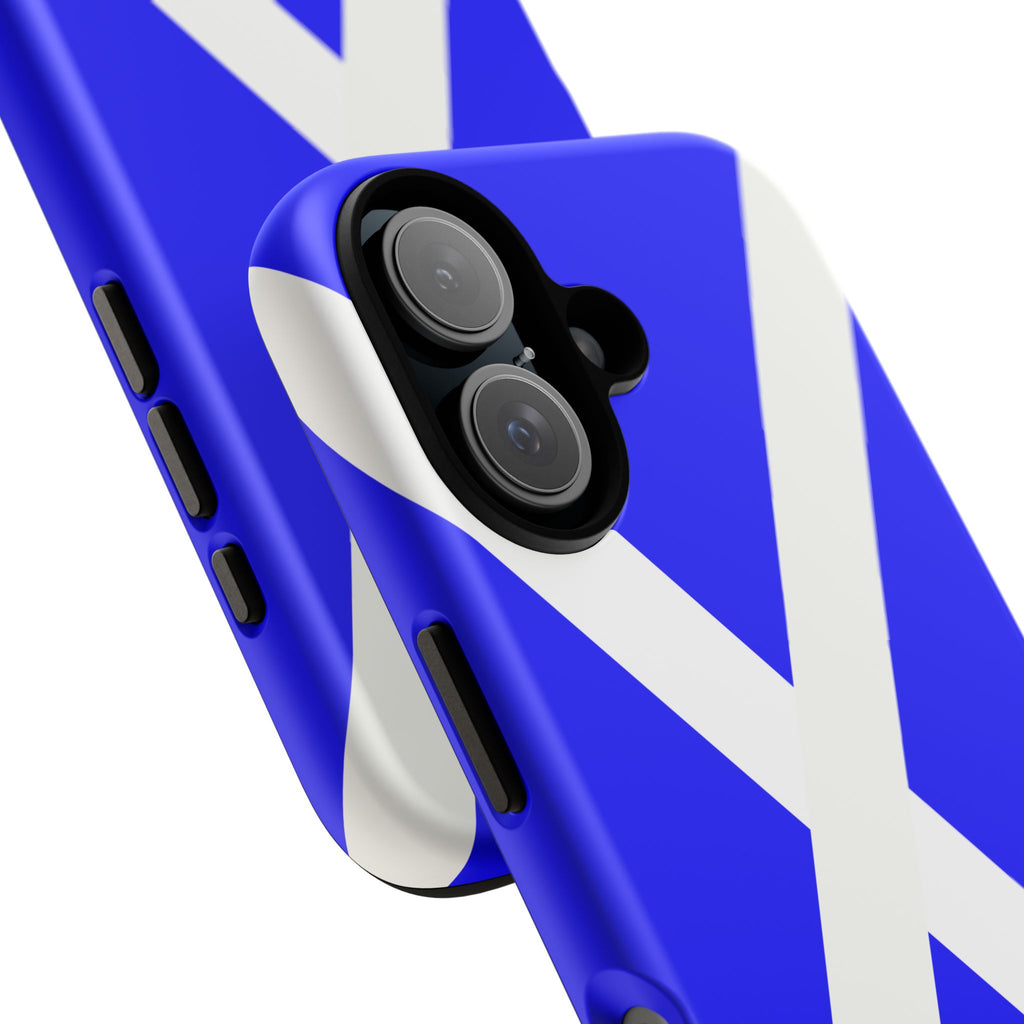 Scottish Saltire Tough Phone Case – Blue & White St. Andrew Flag iPhone Case