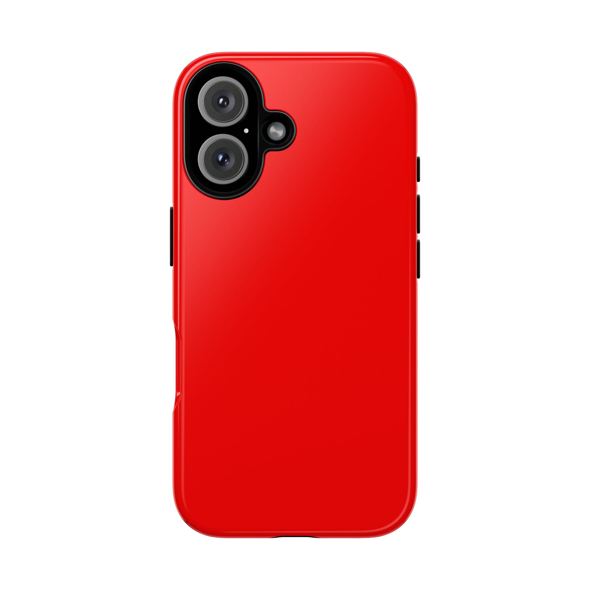 Red Matte Tough Phone Case — Slim Protective iPhone Cover