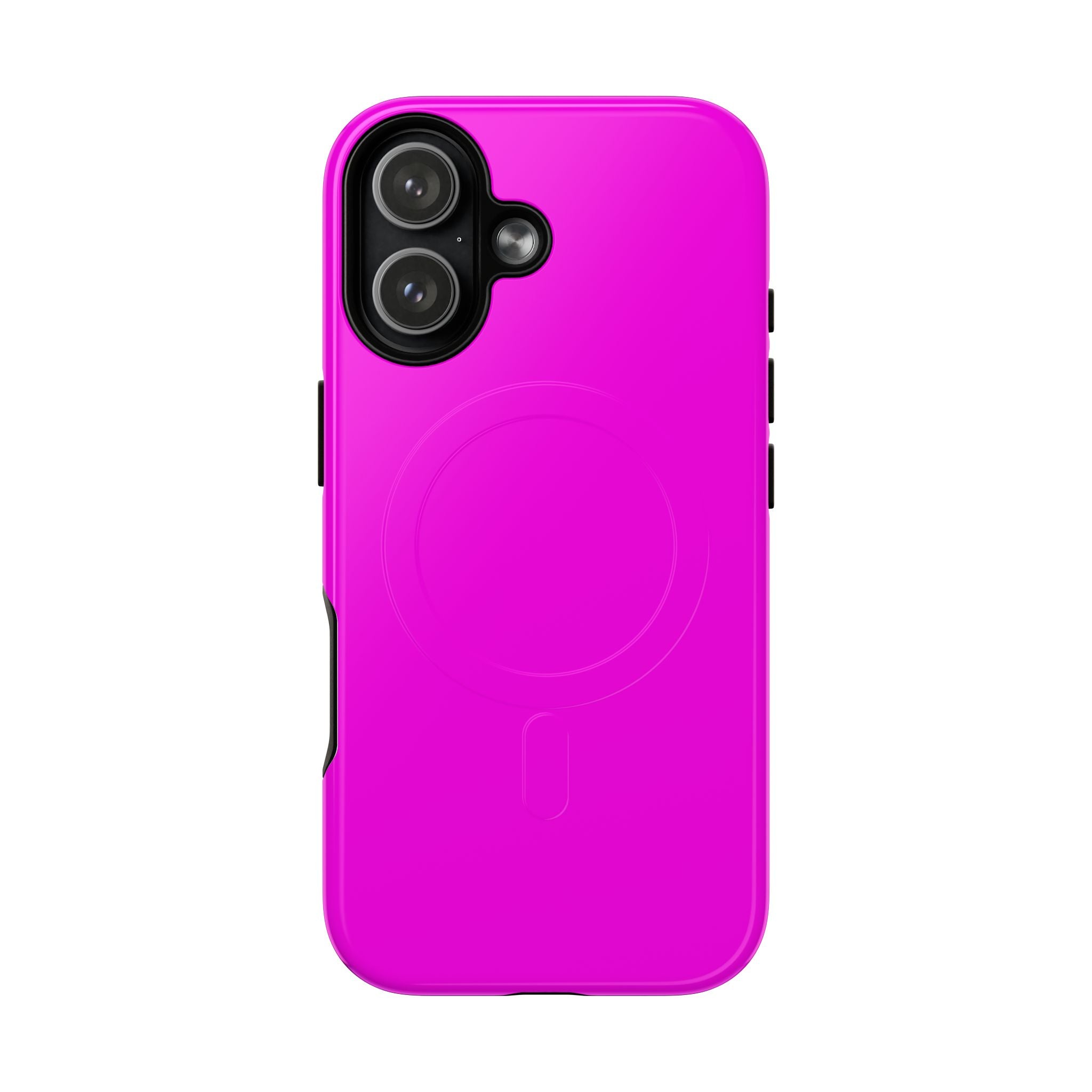 MagSafe Tough Phone Case — Bright Pink Magnetic Protective Cover