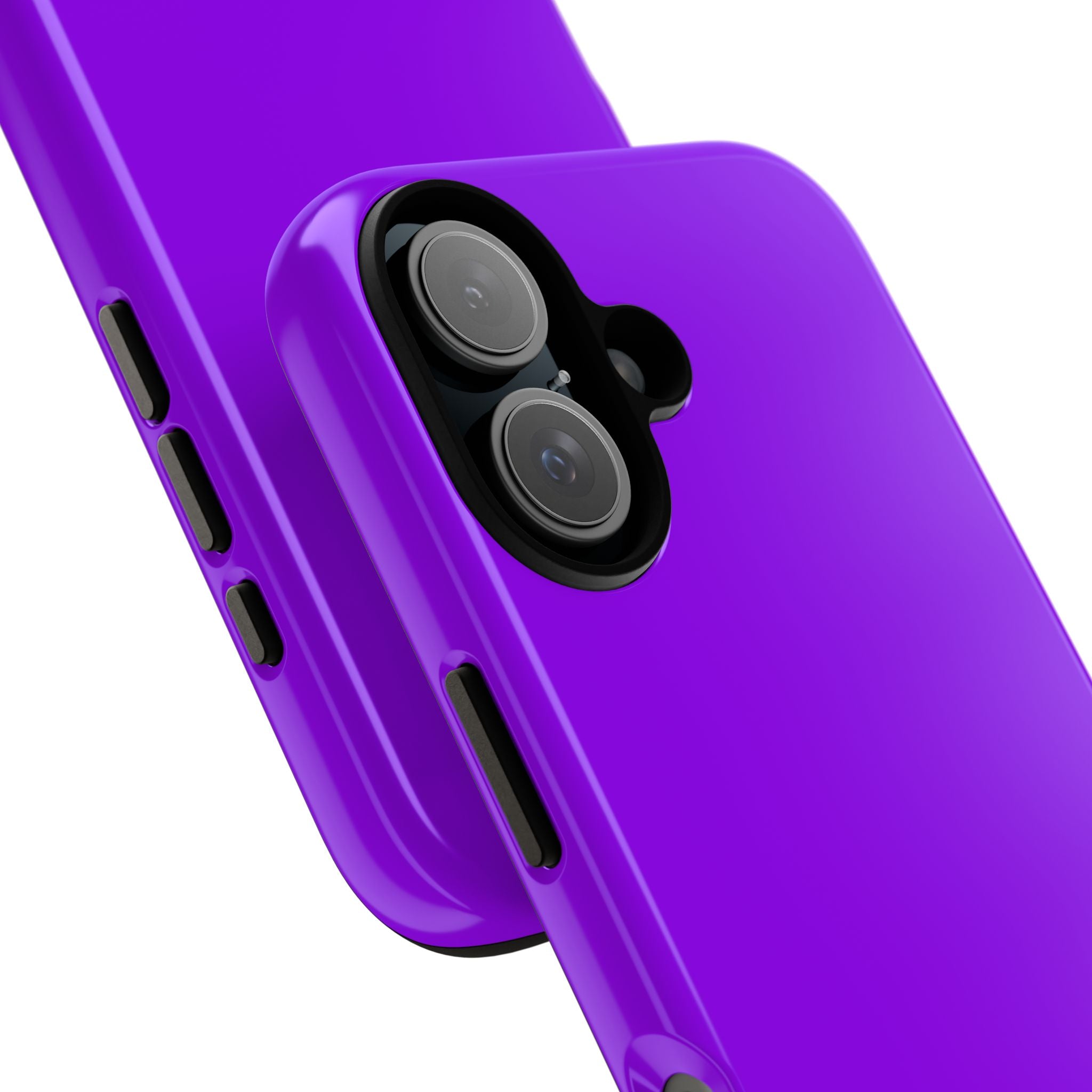 Purple Tough Phone Case — Durable Shockproof iPhone Cover
