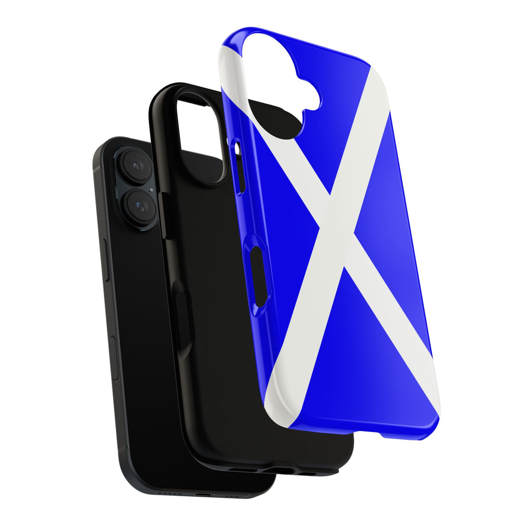 Scottish Saltire Tough Phone Case – Blue & White St. Andrew Flag iPhone Case
