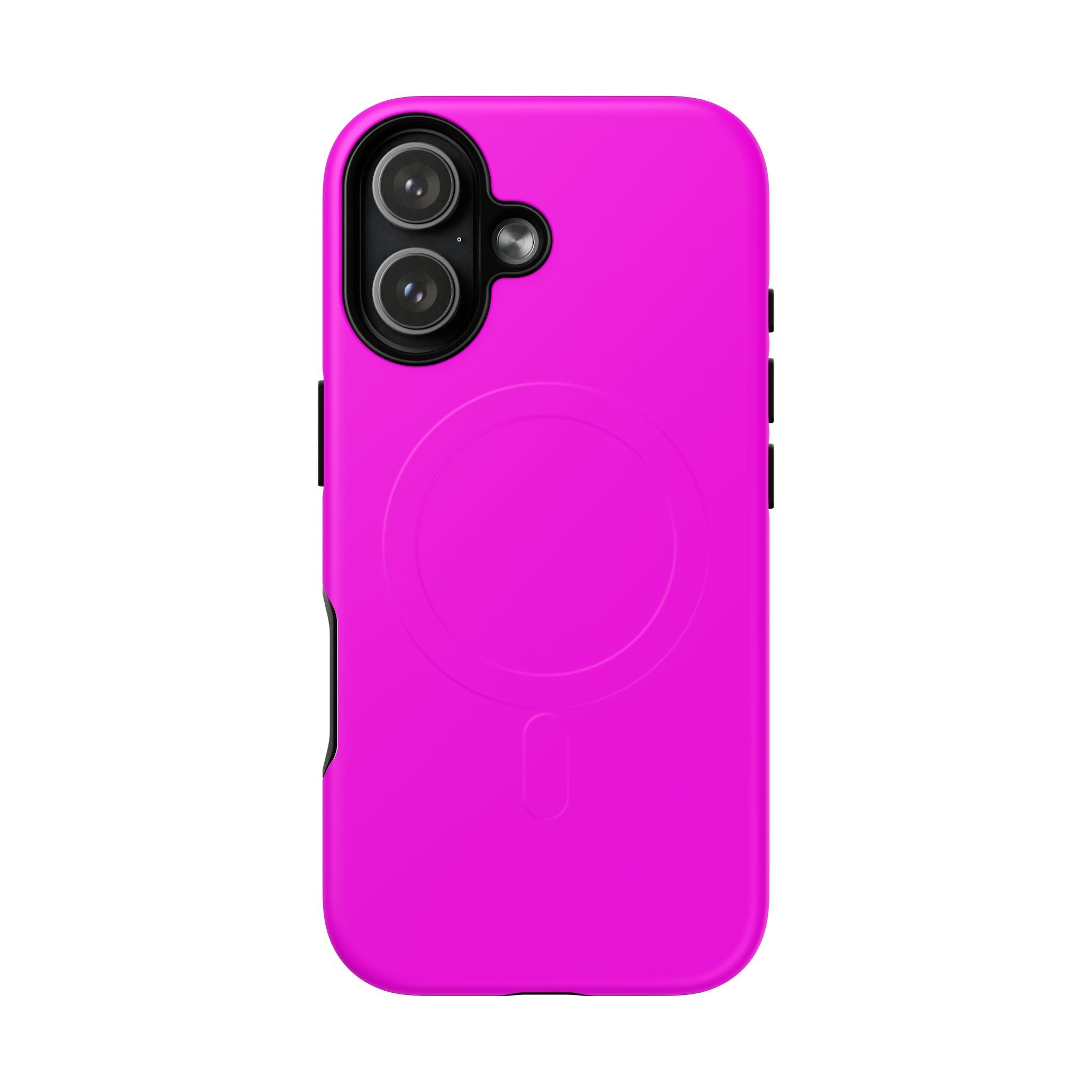 MagSafe Tough Phone Case — Bright Pink Magnetic Protective Cover