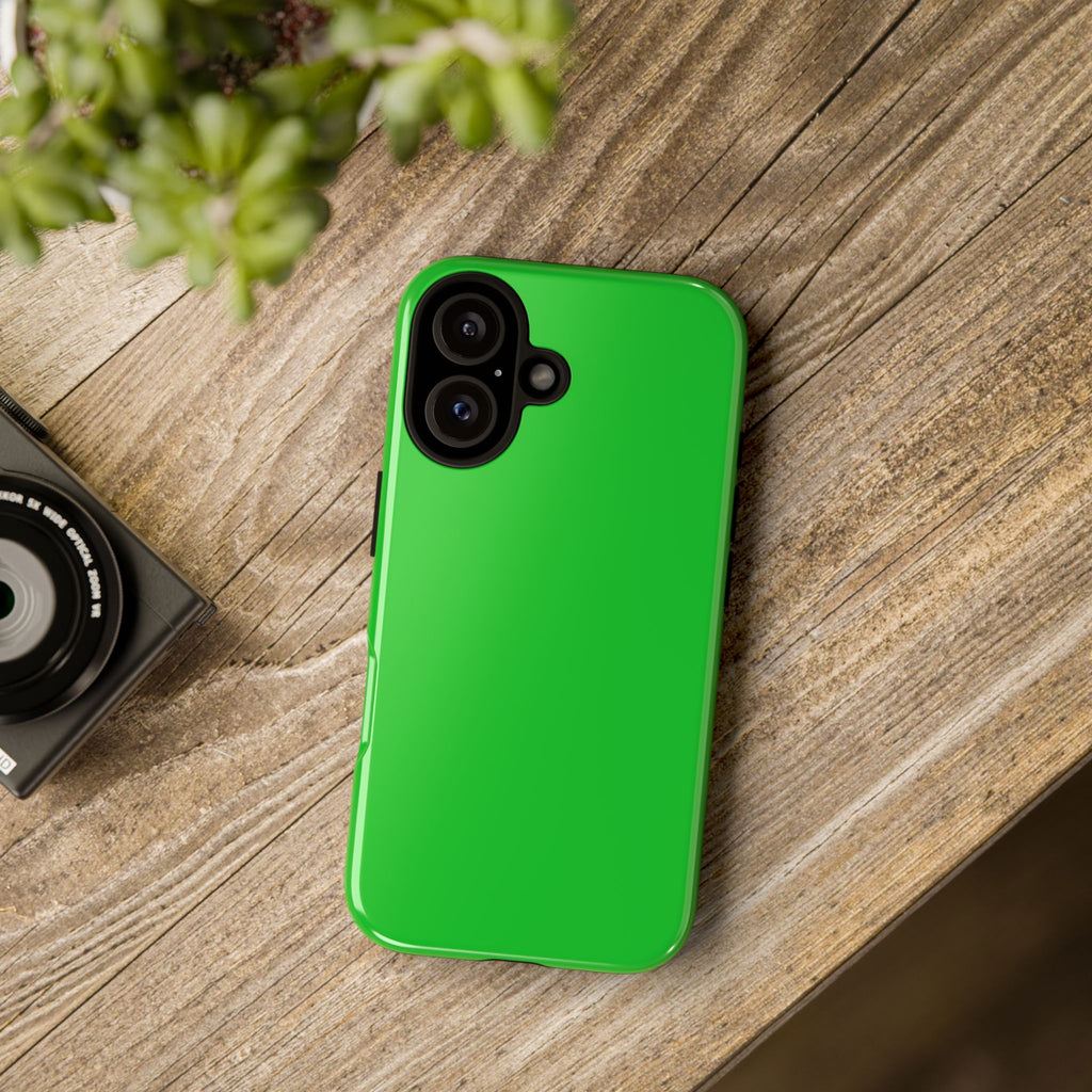 Green Tough Phone Case — Slim Protective iPhone Cover
