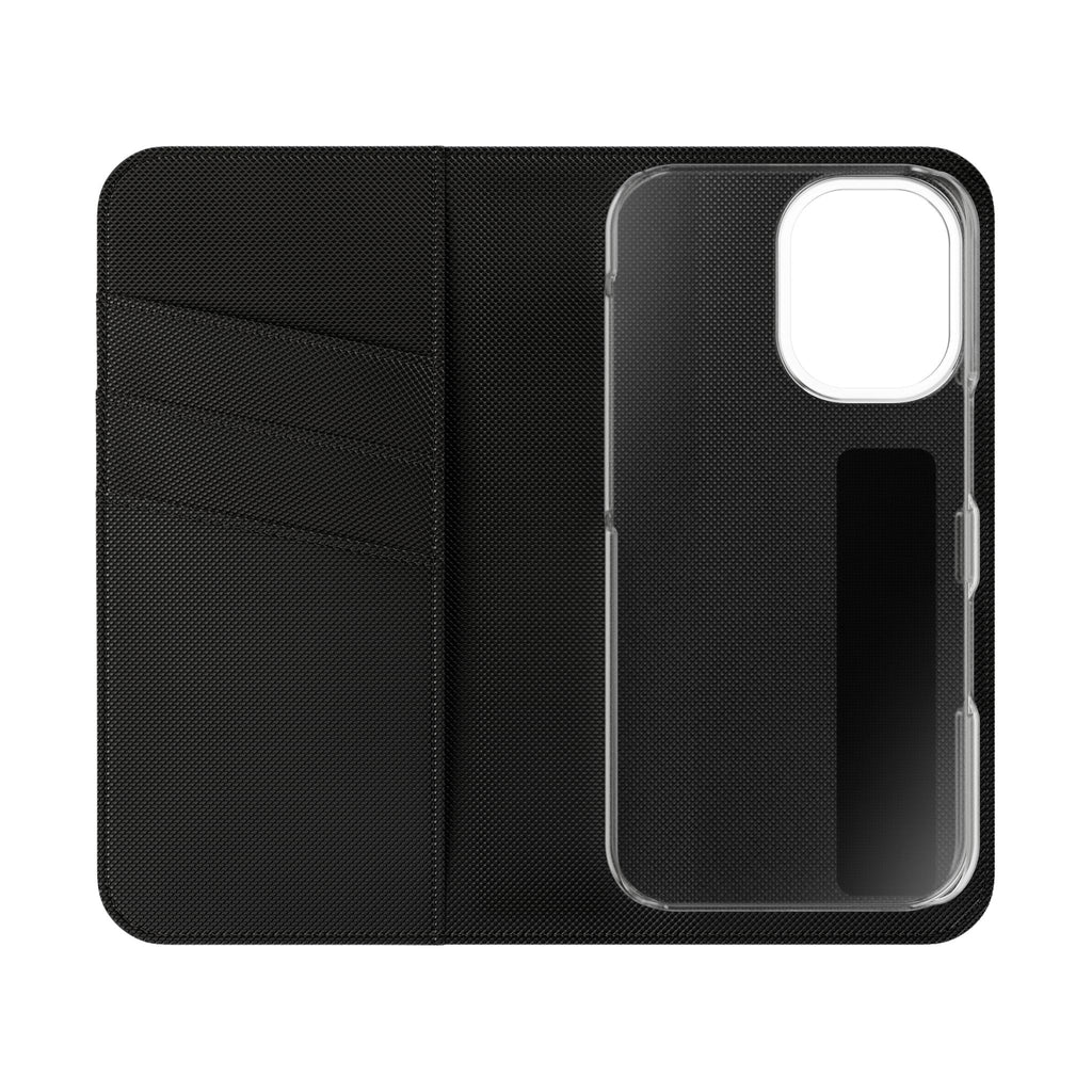 Phone Flip Case - Secure Wallet Folio Cover (Card Slots, Stand Function)