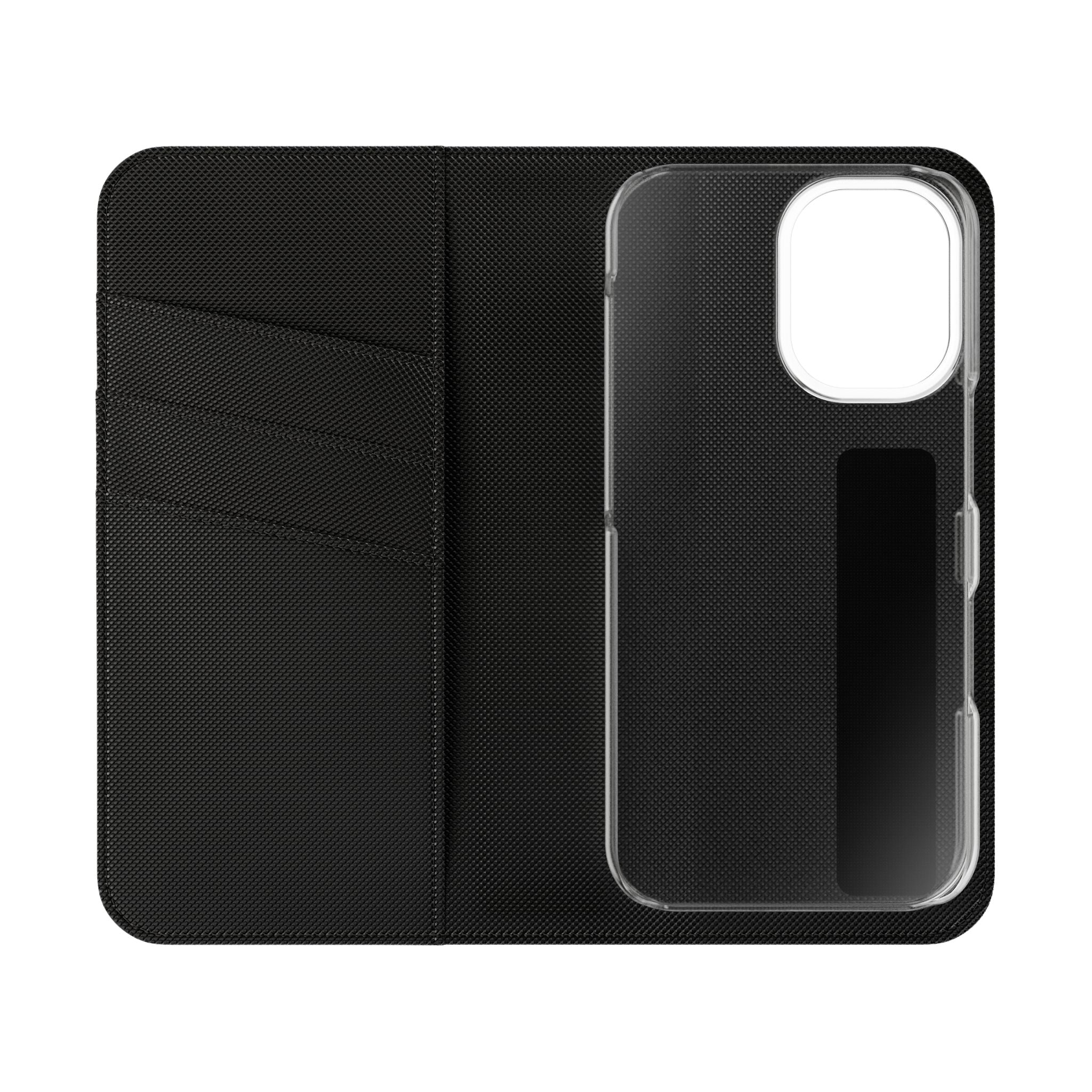 Phone Flip Case - Secure Wallet Folio Cover (Card Slots, Stand Function)