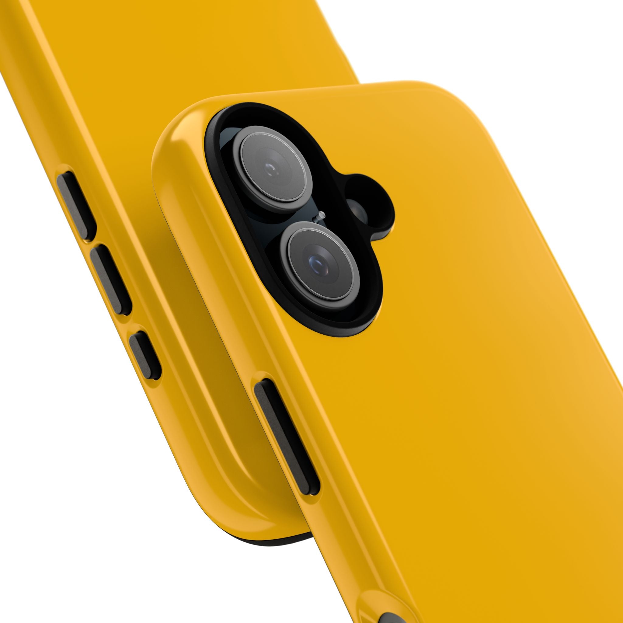 Solid Yellow Tough Phone Case — Durable Shockproof iPhone Cover
