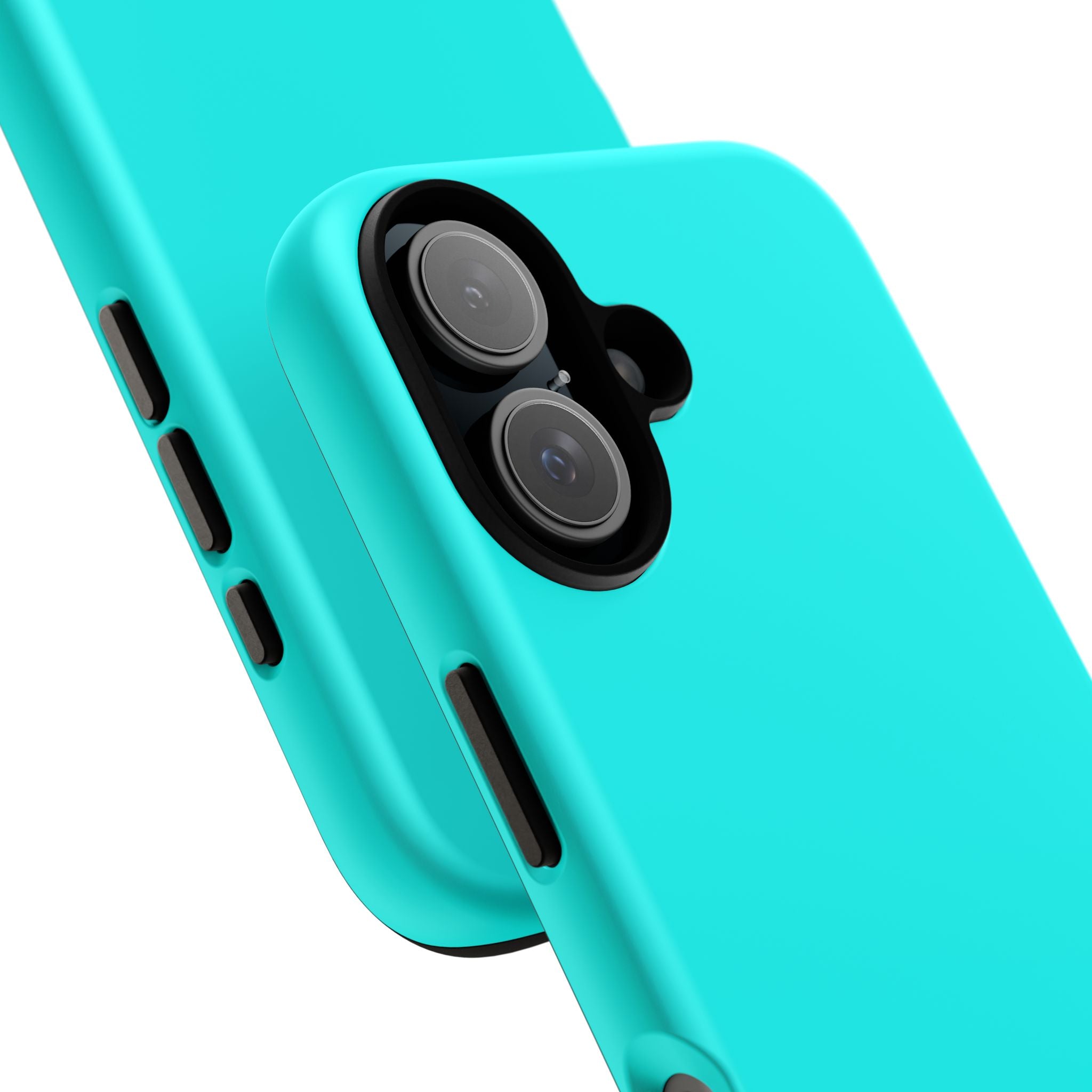 Turquoise Tough Phone Case — Durable Slim Protection for iPhone