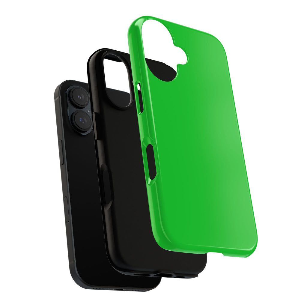 Green Tough Phone Case — Slim Protective iPhone Cover