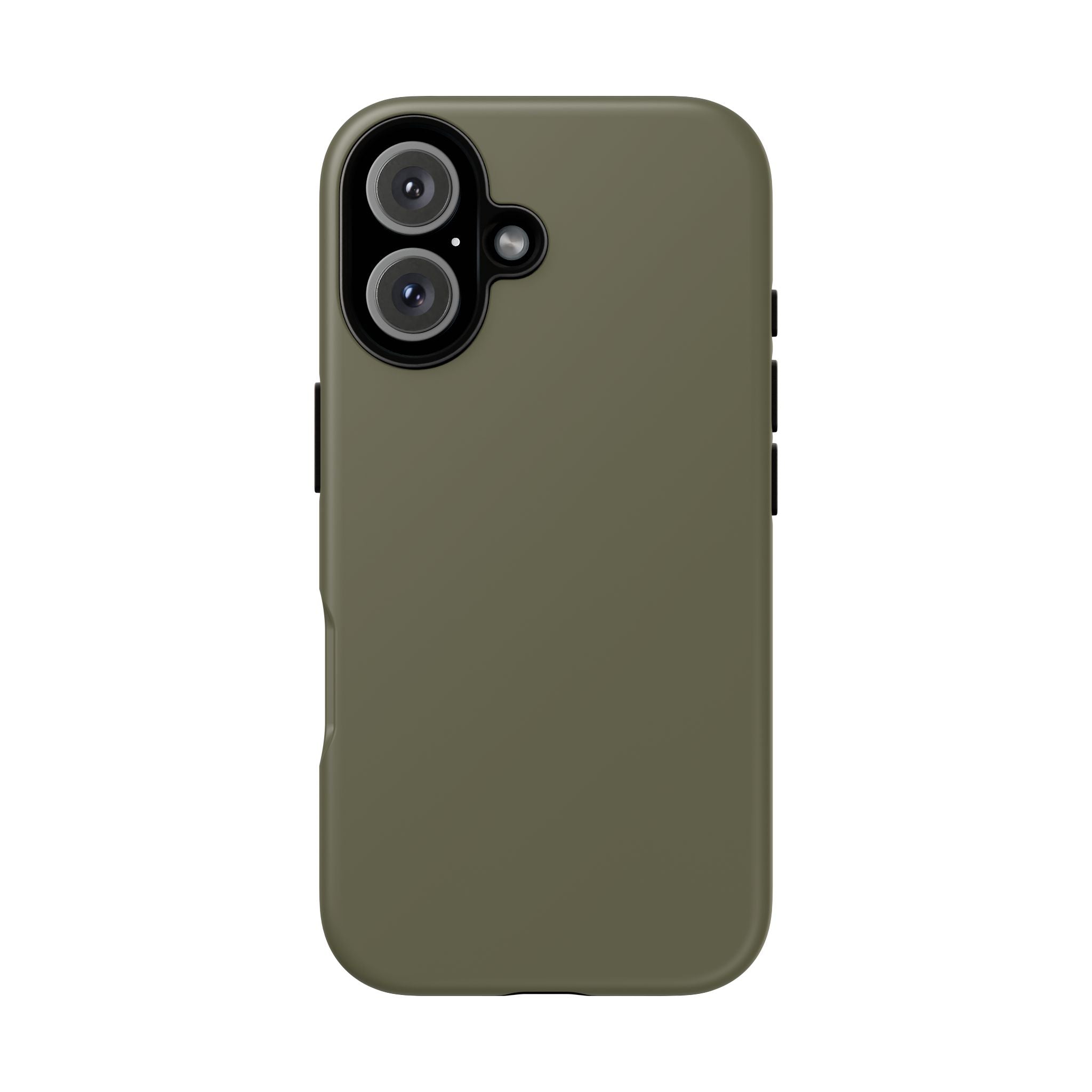 Olive Green Tough Phone Case — Slim Shockproof iPhone Cover