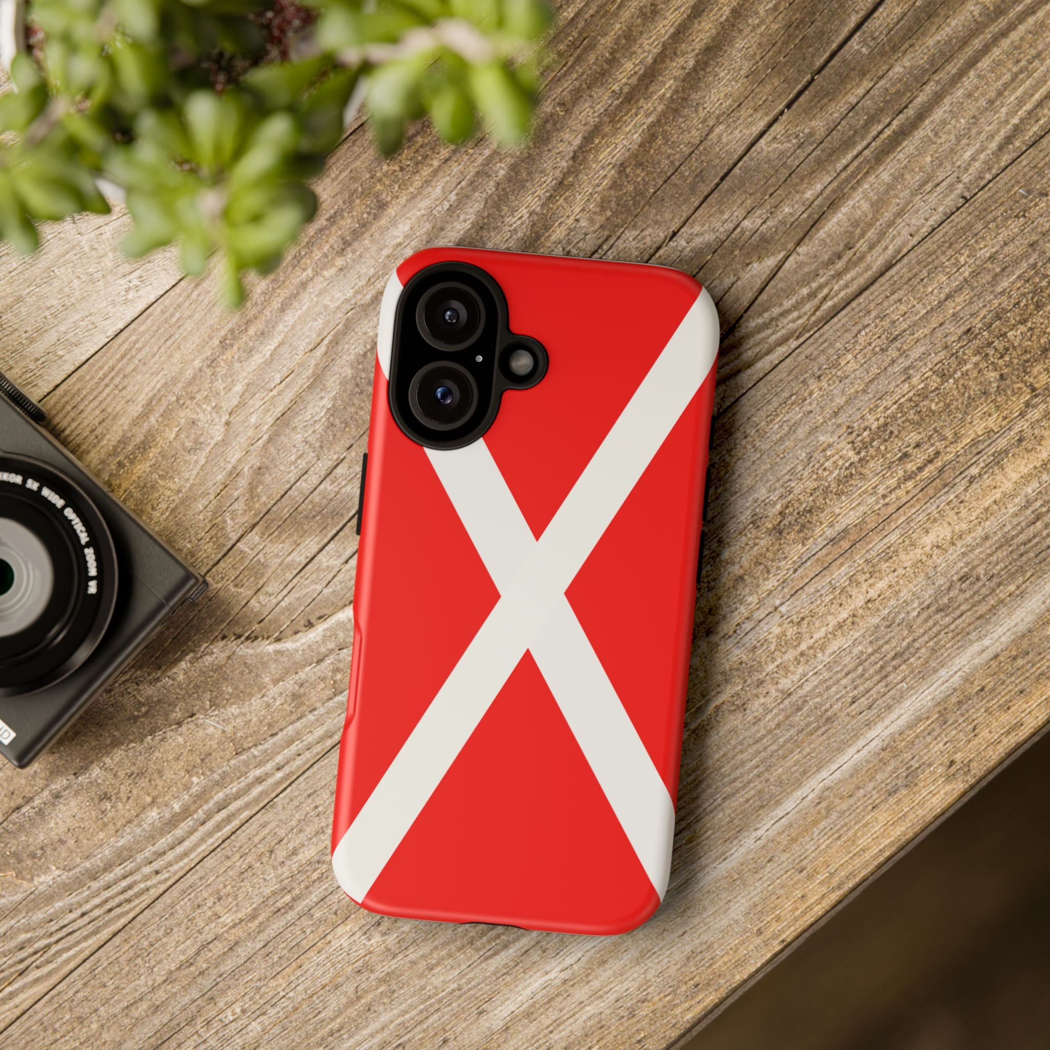 Red Dive Flag Tough Phone Case