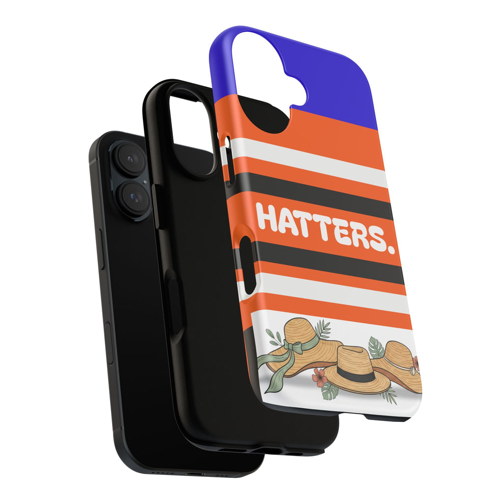 Phone Case - "Hatters" Striped Floral Summer Protective Case