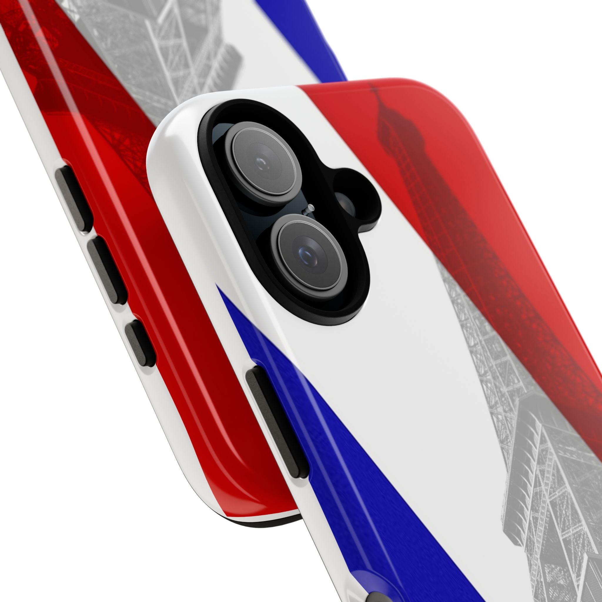 Paris France Eiffel Tower Phone Case — French Flag Travel Protective Cover