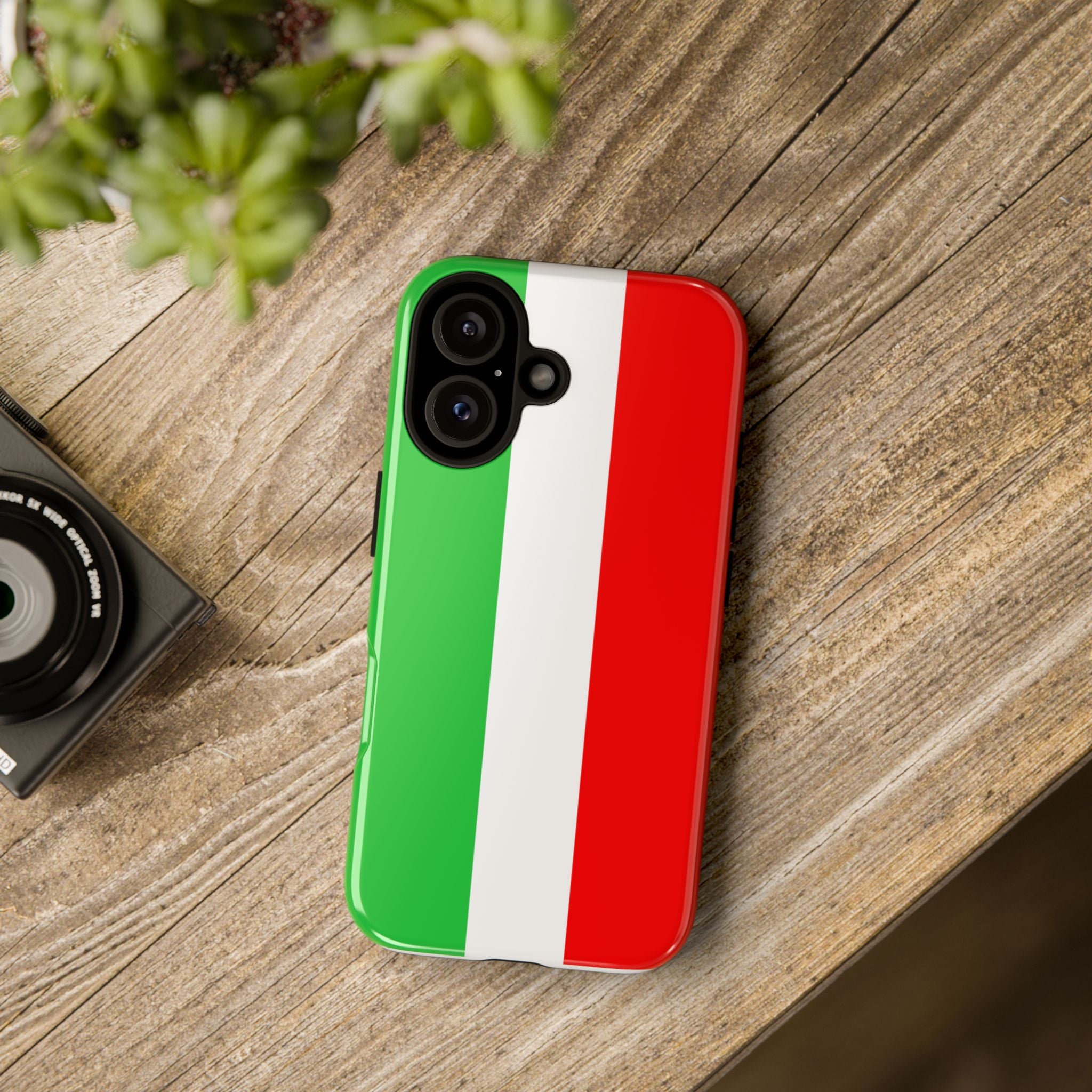 Italian Flag Tough Phone Case — Slim Protective Italy Tricolor Cover