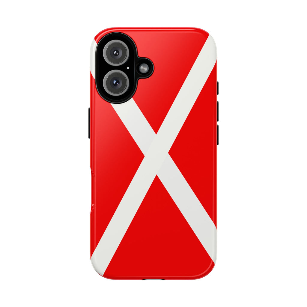 Red Dive Flag Tough Phone Case