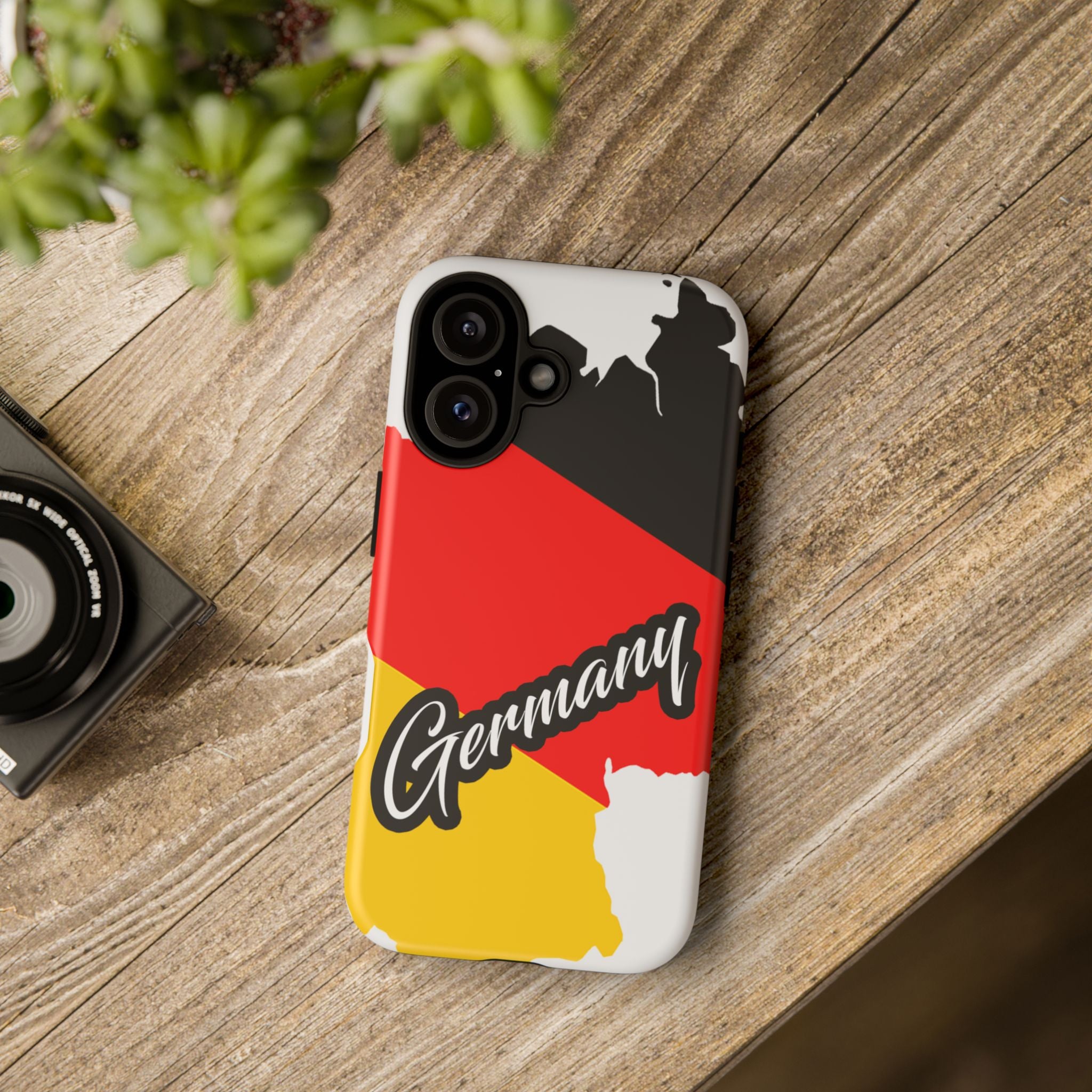 Germany Flag Phone Case — "Germany" Script Protective Tough Case