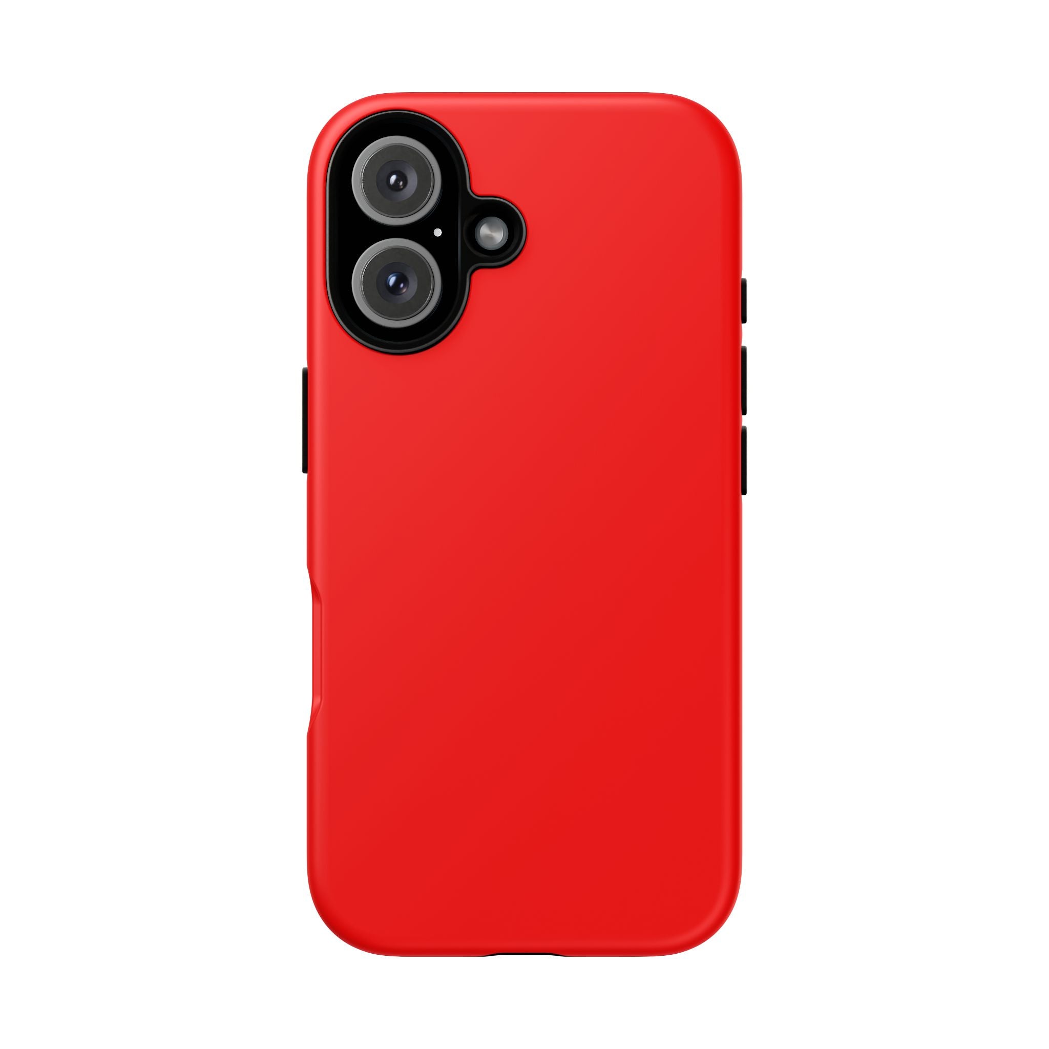 Red Matte Tough Phone Case — Slim Protective iPhone Cover