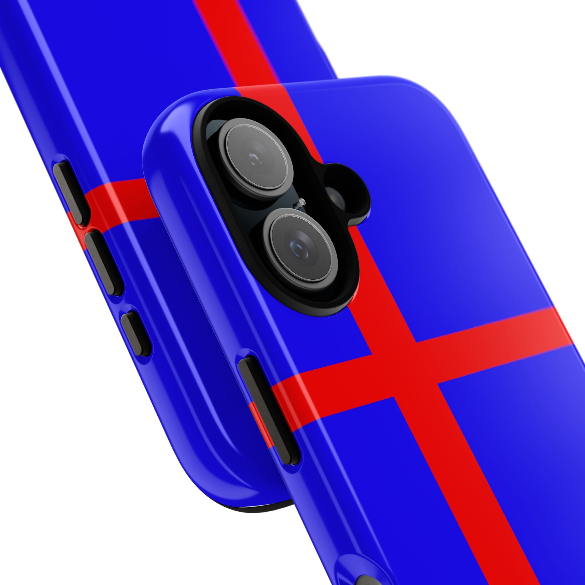 Iceland Flag Tough Phone Case — Blue & Red Nordic Cross Protective Cover