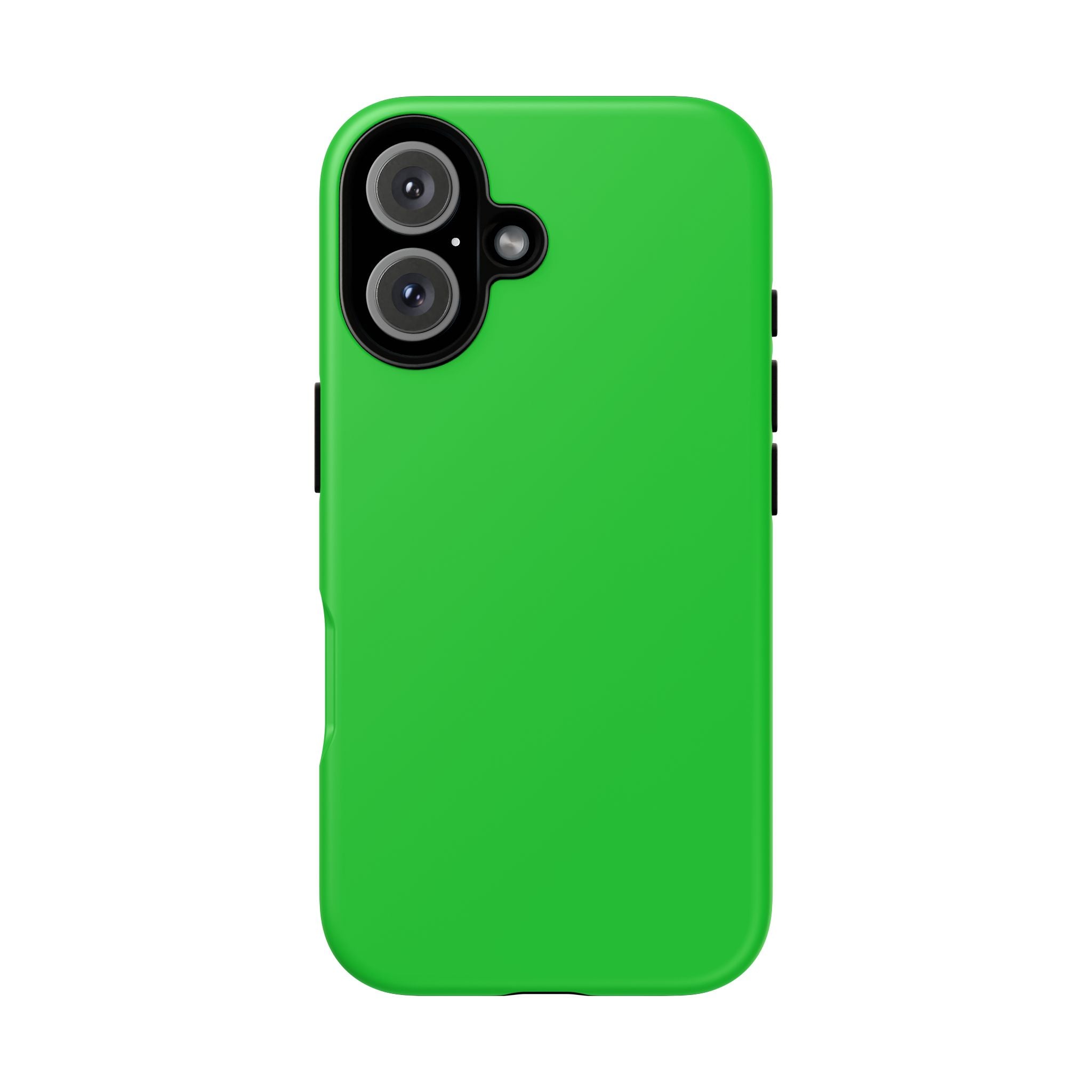 Green Tough Phone Case — Slim Protective iPhone Cover