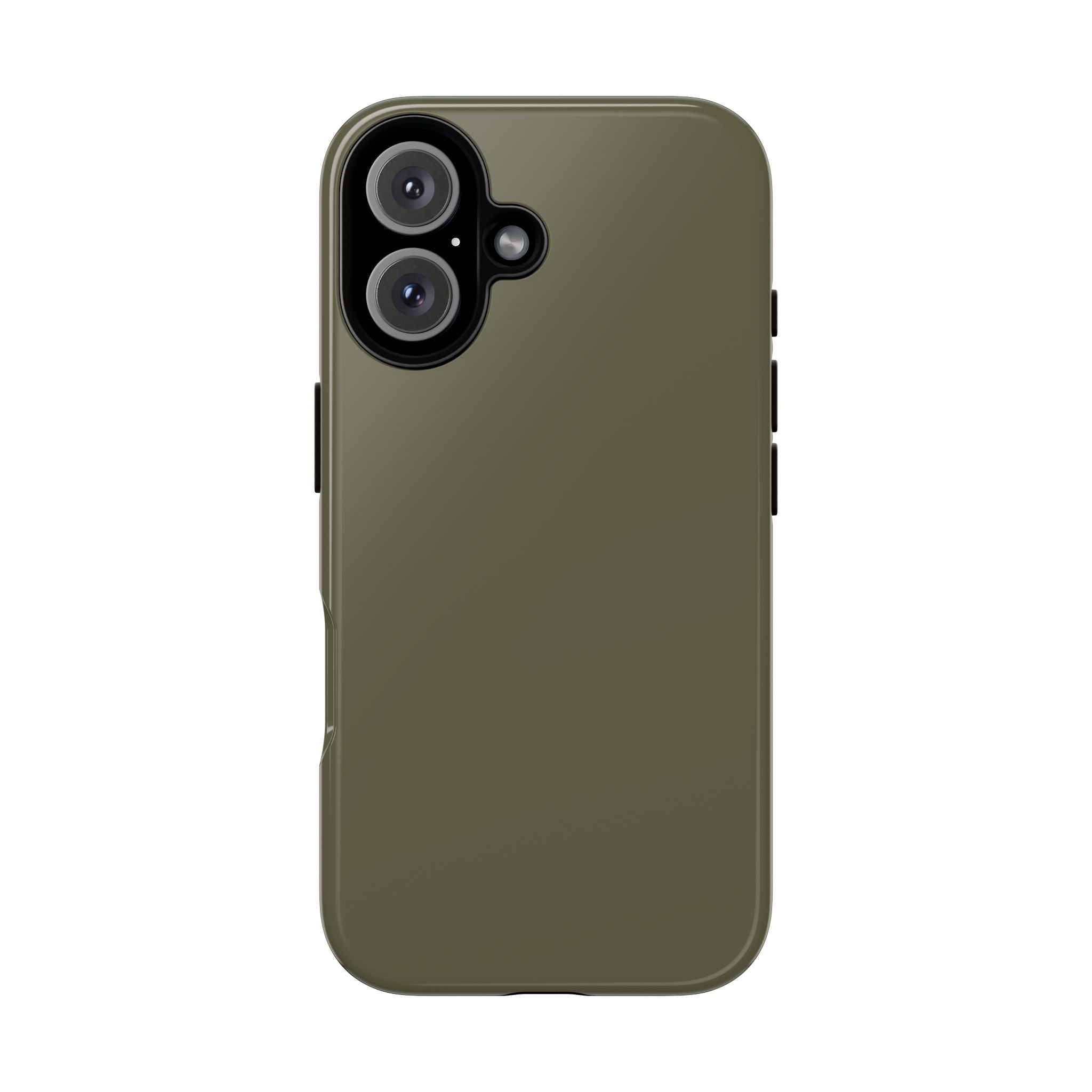 Olive Green Tough Phone Case — Slim Shockproof iPhone Cover