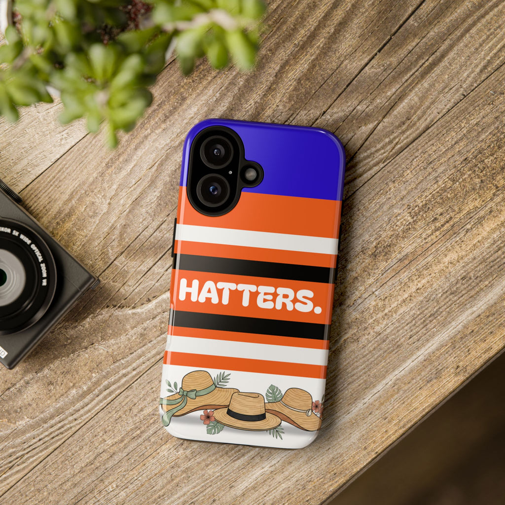 Phone Case - "Hatters" Striped Floral Summer Protective Case