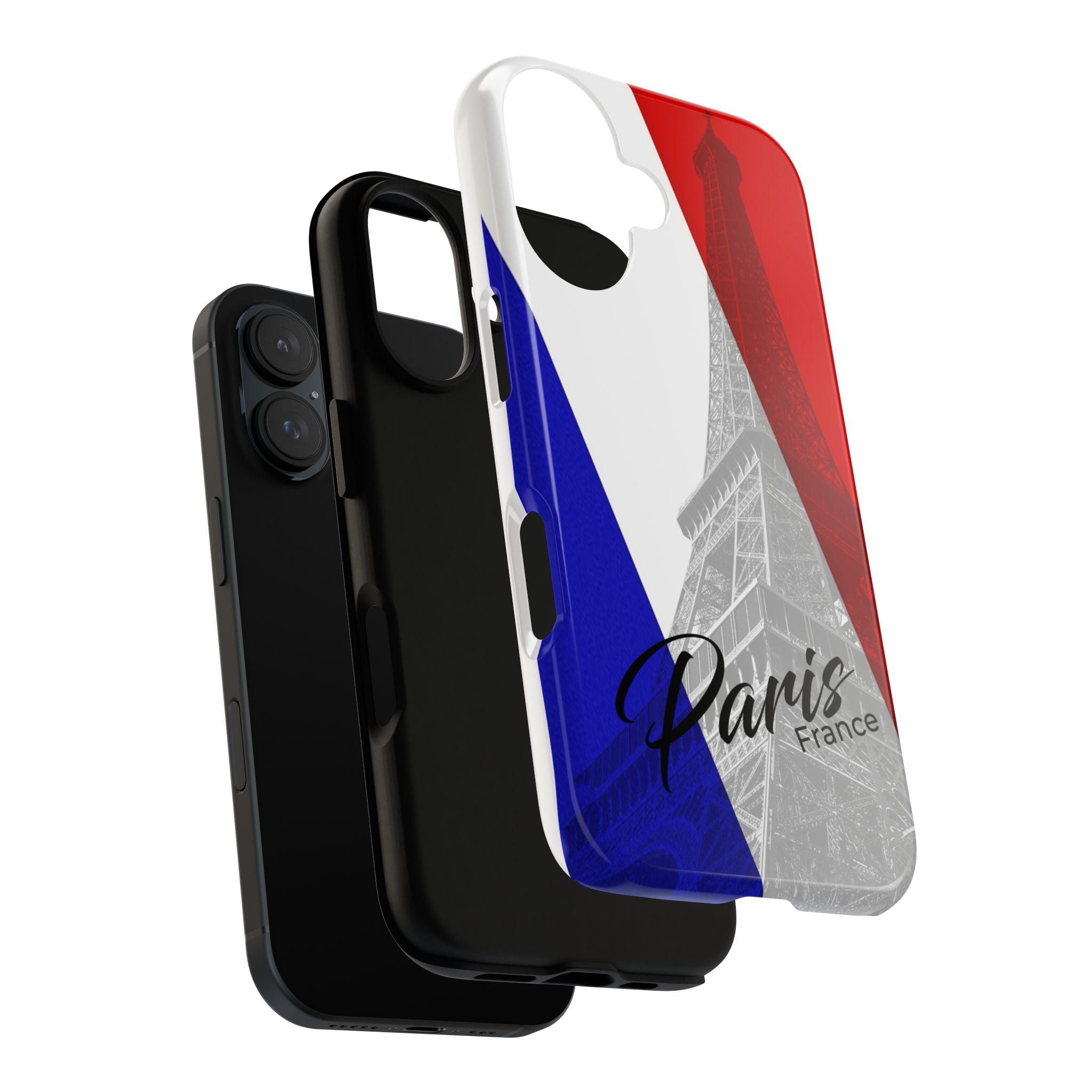 Paris France Eiffel Tower Phone Case — French Flag Travel Protective Cover