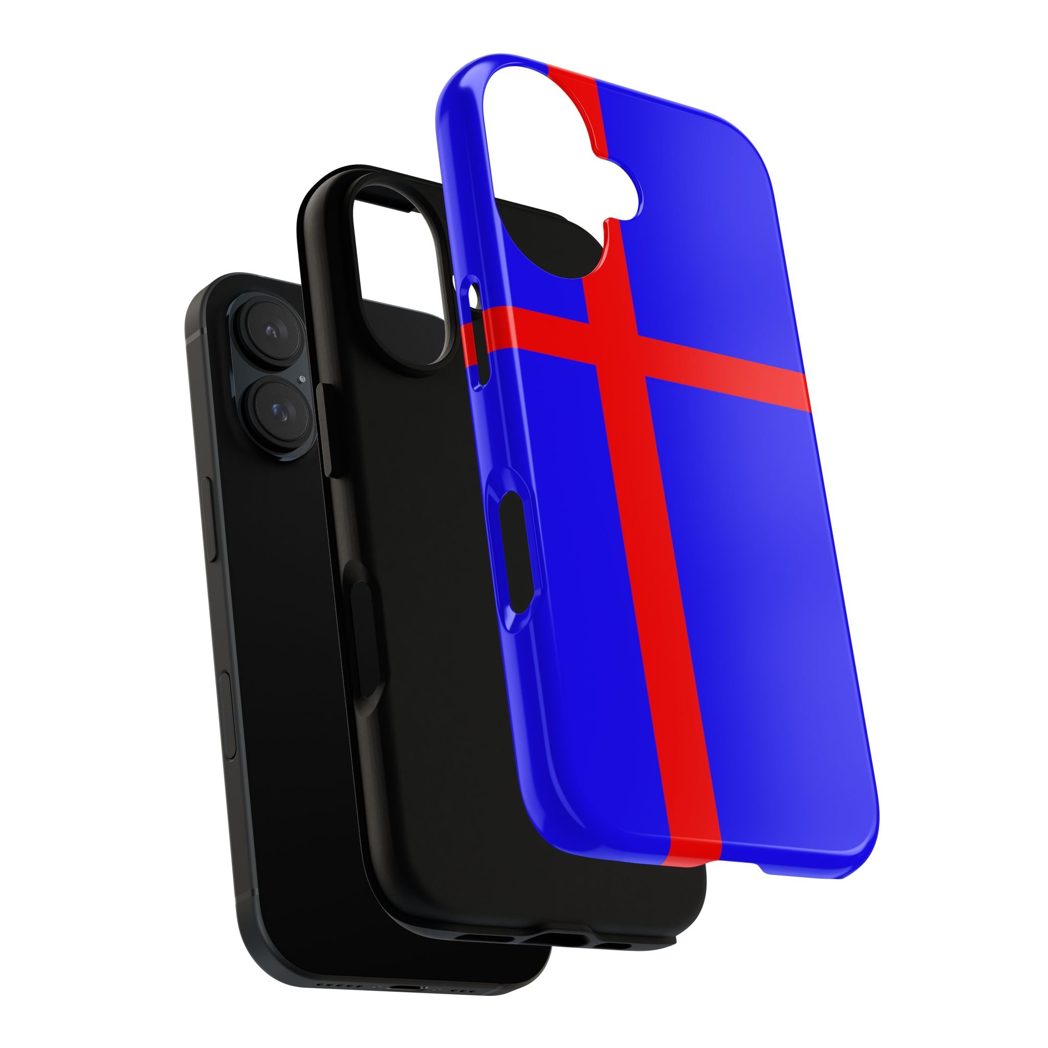 Iceland Flag Tough Phone Case — Blue & Red Nordic Cross Protective Cover